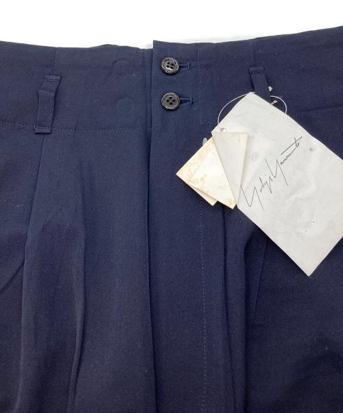 YOHJI YAMAMOTO（ヨウジヤマモト）YOHJI YAMAMOTO (ヨウジヤマモト) ハイウエストパンツ ネイビー サイズ:SSの古着・服飾アイテム