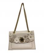 COACHコーチ）の古着「Parker with tea rose applique 2WAYバッグ」｜アイボリー