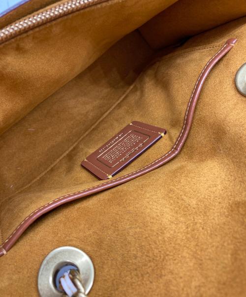 COACH（コーチ）COACH (コーチ) Parker with tea rose applique 2WAYバッグ アイボリーの古着・服飾アイテム