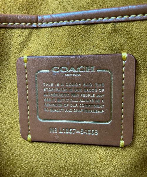COACH（コーチ）COACH (コーチ) Parker with tea rose applique 2WAYバッグ アイボリーの古着・服飾アイテム
