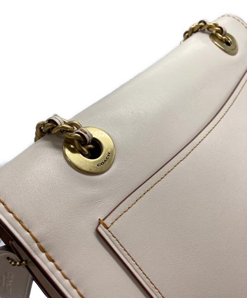 COACH（コーチ）COACH (コーチ) Parker with tea rose applique 2WAYバッグ アイボリーの古着・服飾アイテム