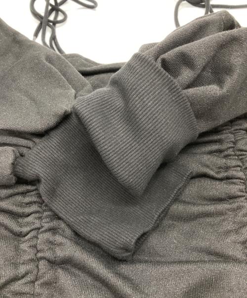 mmeeme（エムミーエメ）mmeeme (エムミーエメ) オフショルダースウェットトップス ブラック サイズ:-の古着・服飾アイテム