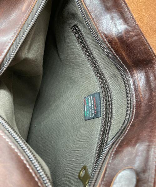 IL BISONTE（イル ビゾンテ）IL BISONTE (イル ビゾンテ) レザーバッグ ブラウンの古着・服飾アイテム
