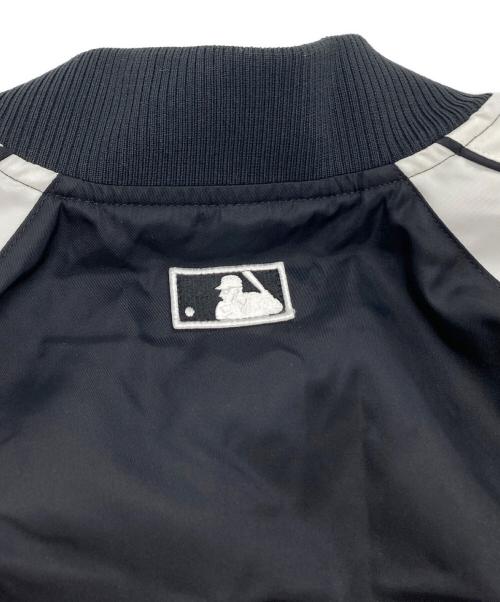 MLB（エムエルビー）MLB (エムエルビー) Nylon front varsity jacket ホワイト サイズ:Sの古着・服飾アイテム
