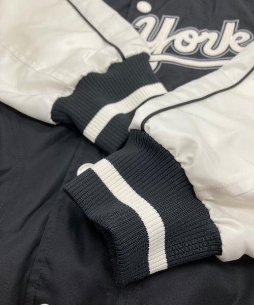 MLB（エムエルビー）MLB (エムエルビー) Nylon front varsity jacket ホワイト サイズ:Sの古着・服飾アイテム