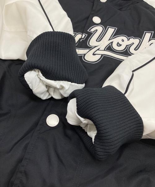 MLB（エムエルビー）MLB (エムエルビー) Nylon front varsity jacket ホワイト サイズ:Sの古着・服飾アイテム