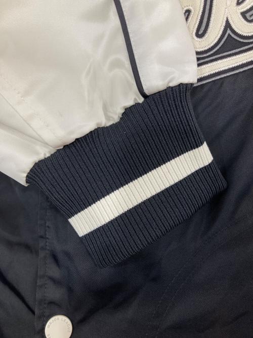 MLB（エムエルビー）MLB (エムエルビー) Nylon front varsity jacket ホワイト サイズ:Sの古着・服飾アイテム