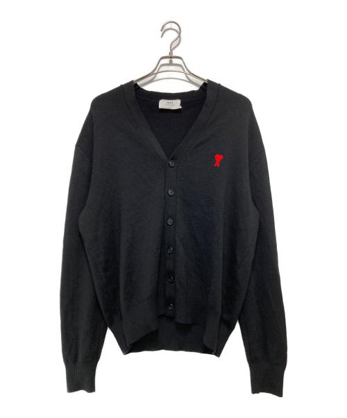 AMI Alexandre Mattiussi（アミアレクサンドルマテュッシ）AMI Alexandre Mattiussi (アミアレクサンドルマテュッシ) Ami de Coeur Cardigan ブラック サイズ:SIZE XXLの古着・服飾アイテム