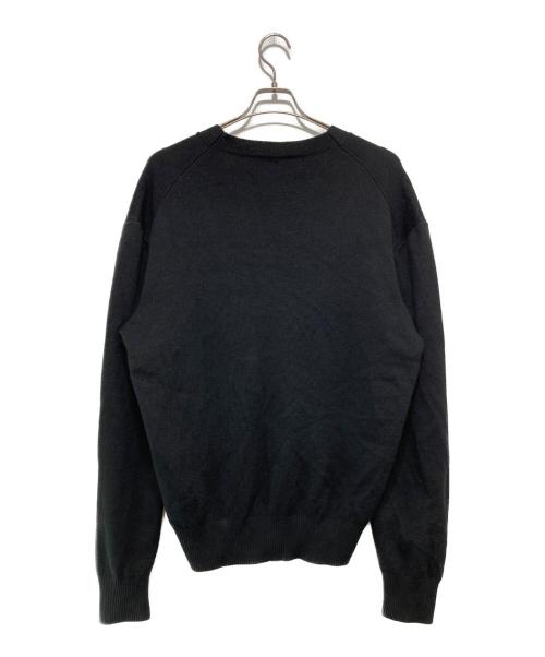 AMI Alexandre Mattiussi（アミアレクサンドルマテュッシ）AMI Alexandre Mattiussi (アミアレクサンドルマテュッシ) Ami de Coeur Cardigan ブラック サイズ:SIZE XXLの古着・服飾アイテム