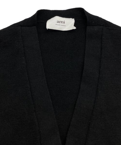 AMI Alexandre Mattiussi（アミアレクサンドルマテュッシ）AMI Alexandre Mattiussi (アミアレクサンドルマテュッシ) Ami de Coeur Cardigan ブラック サイズ:SIZE XXLの古着・服飾アイテム