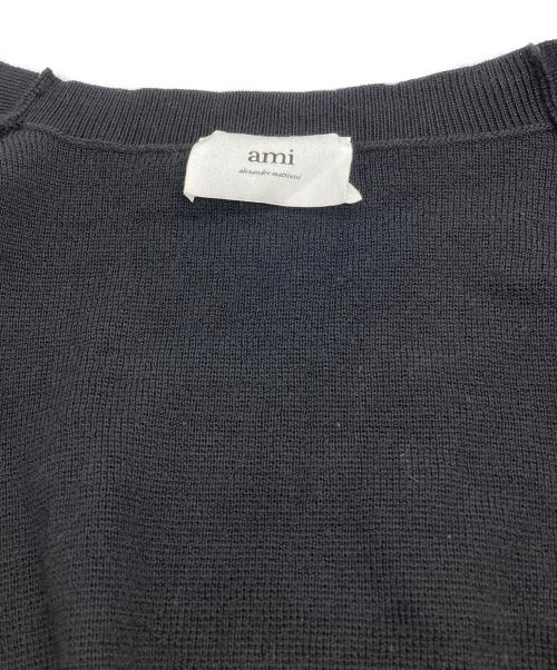AMI Alexandre Mattiussi（アミアレクサンドルマテュッシ）AMI Alexandre Mattiussi (アミアレクサンドルマテュッシ) Ami de Coeur Cardigan ブラック サイズ:SIZE XXLの古着・服飾アイテム