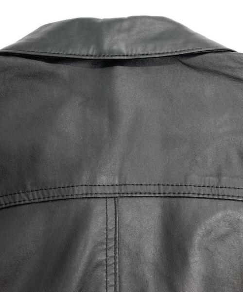 JOHN VARVATOS（ジョン・バルベイトス）JOHN VARVATOS (ジョン・バルベイトス) レザージャケット ブラック サイズ:XLの古着・服飾アイテム