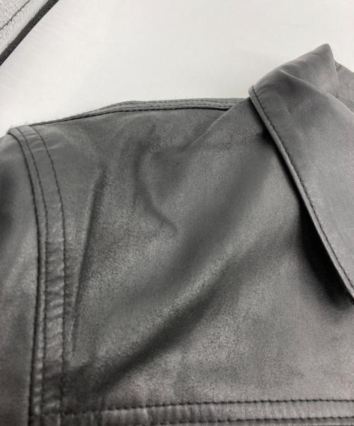 JOHN VARVATOS（ジョン・バルベイトス）JOHN VARVATOS (ジョン・バルベイトス) レザージャケット ブラック サイズ:XLの古着・服飾アイテム