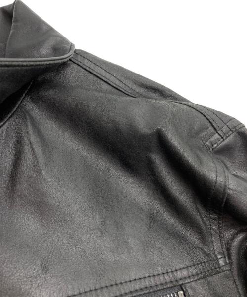 JOHN VARVATOS（ジョン・バルベイトス）JOHN VARVATOS (ジョン・バルベイトス) レザージャケット ブラック サイズ:XLの古着・服飾アイテム