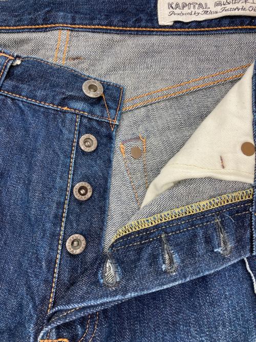 KAPITAL（キャピタル）KAPITAL (キャピタル) センターシームロールアップデニムパンツ インディゴ サイズ:34の古着・服飾アイテム