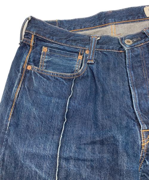 KAPITAL（キャピタル）KAPITAL (キャピタル) センターシームロールアップデニムパンツ インディゴ サイズ:34の古着・服飾アイテム