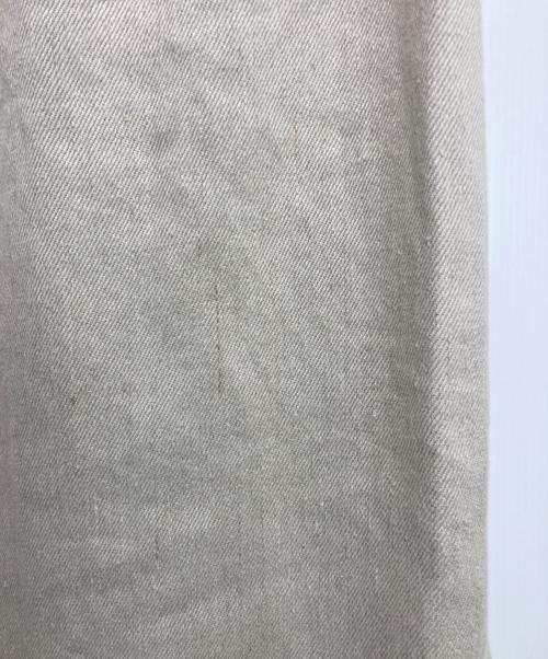 ebure（エブール）ebure (エブール) サイドスリットリネンロングスカート ベージュ サイズ:36の古着・服飾アイテム