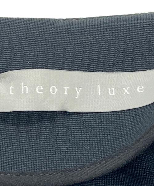 theory luxe（セオリーリュクス）theory luxe (セオリーリュクス) レース切替ブラウスワンピース ネイビー サイズ:38の古着・服飾アイテム
