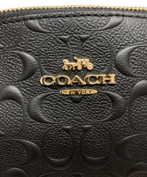 COACH（コーチ）COACH (コーチ) シグネチャー エンボス 2WAYバッグ ブラックの古着・服飾アイテム