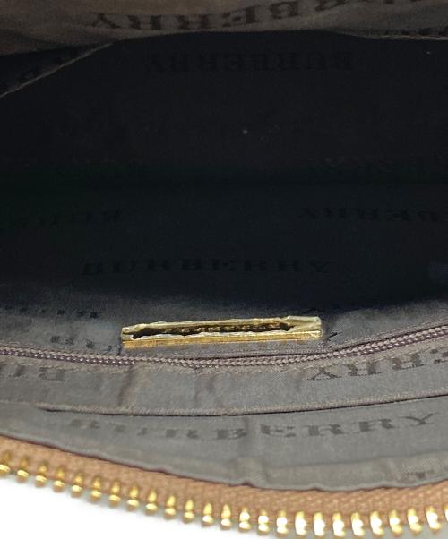 BURBERRY（バーバリー）BURBERRY (バーバリー) シャドーホース ノバチェック ハンドバッグ ベージュ×ブラウンの古着・服飾アイテム