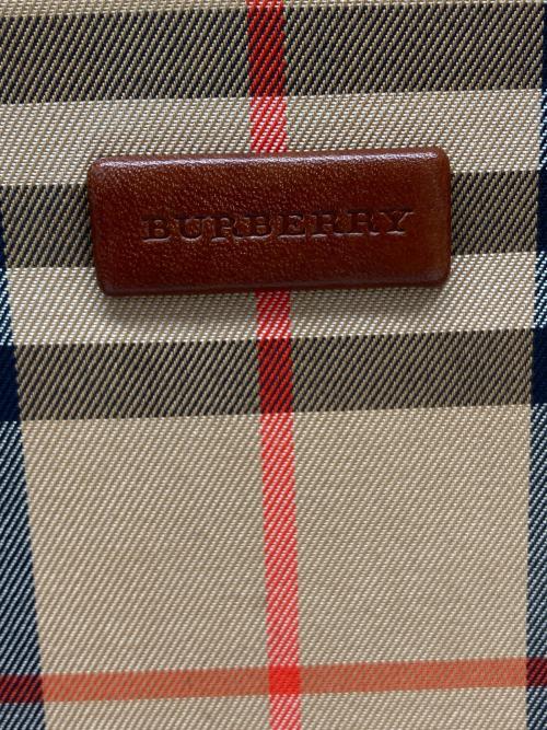 BURBERRY（バーバリー）BURBERRY (バーバリー) シャドーホース ノバチェック ハンドバッグ ベージュ×ブラウンの古着・服飾アイテム