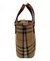 BURBERRY (バーバリー) シャドーホース ノバチェック ハンドバッグ ベージュ×ブラウン：15000円
