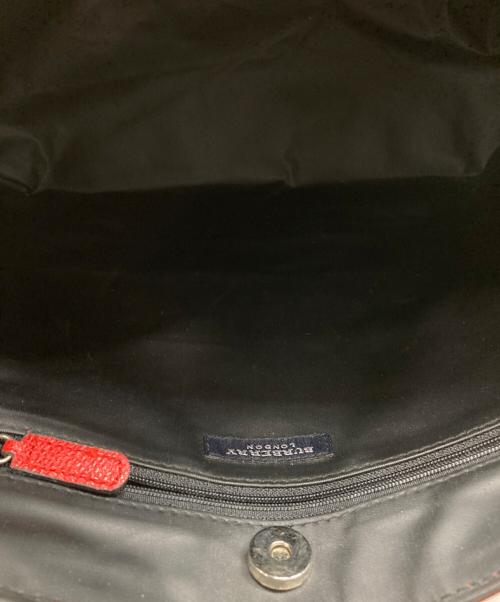 BURBERRY LONDON（バーバリーロンドン）BURBERRY LONDON (バーバリーロンドン) チェックトートバッグ レッドの古着・服飾アイテム