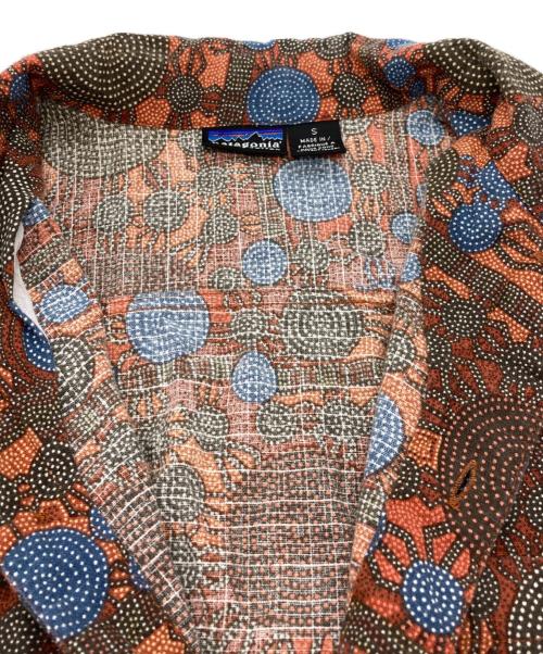 Patagonia（パタゴニア）Patagonia (パタゴニア) 90's 総柄シャツ オレンジ×ブラウン サイズ:Sの古着・服飾アイテム