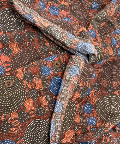 Patagonia（パタゴニア）Patagonia (パタゴニア) 90's 総柄シャツ オレンジ×ブラウン サイズ:Sの古着・服飾アイテム