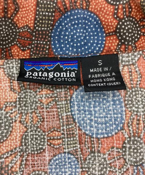 Patagonia（パタゴニア）Patagonia (パタゴニア) 90's 総柄シャツ オレンジ×ブラウン サイズ:Sの古着・服飾アイテム