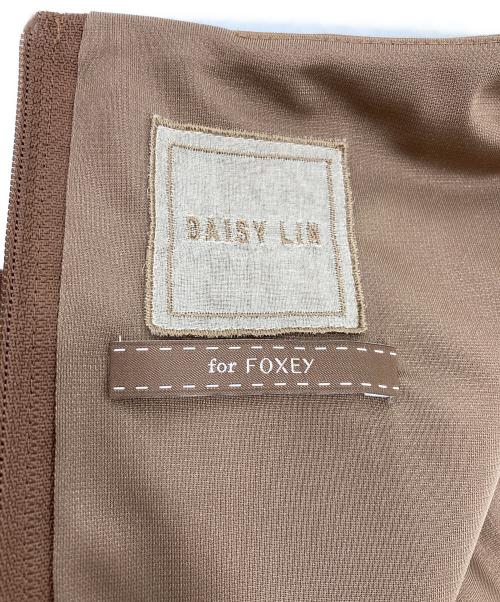 daisy lin for foxey（デイジーリン フォー フォクシー）daisy lin for foxey (デイジーリン フォー フォクシー) ノースリーブワンピース ブラウン サイズ:SIZE 38の古着・服飾アイテム