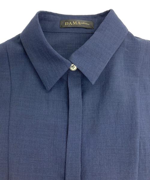 DAMA collection（ダーマコレクション）DAMA collection (ダーマコレクション) シャツワンピース ネイビー サイズ:2の古着・服飾アイテム