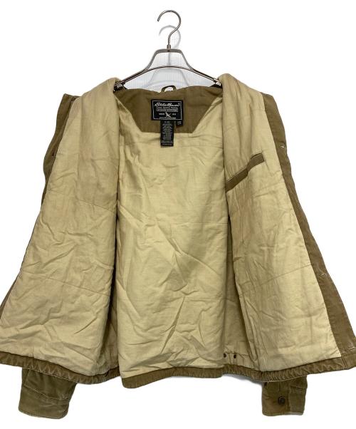 Eddie Bauer（エディーバウアー）Eddie Bauer (エディーバウアー) 襟レザーワークジャケット ベージュ サイズ:Lの古着・服飾アイテム