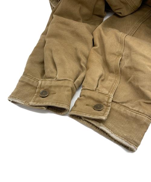 Eddie Bauer（エディーバウアー）Eddie Bauer (エディーバウアー) 襟レザーワークジャケット ベージュ サイズ:Lの古着・服飾アイテム
