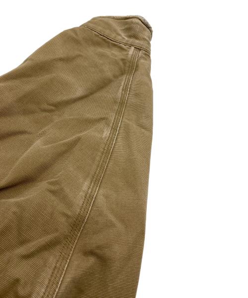 Eddie Bauer（エディーバウアー）Eddie Bauer (エディーバウアー) 襟レザーワークジャケット ベージュ サイズ:Lの古着・服飾アイテム