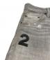 中古・古着 DSQUARED2 (ディースクエアード) Skinny Dan Jean ダメージスキニーデニムパンツ グレー サイズ:42：9000円