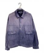 BONKNOW FREAKSボンノウ）の古着「TYPE-001 SWEAT TRUCKER JACKET」｜ネイビー