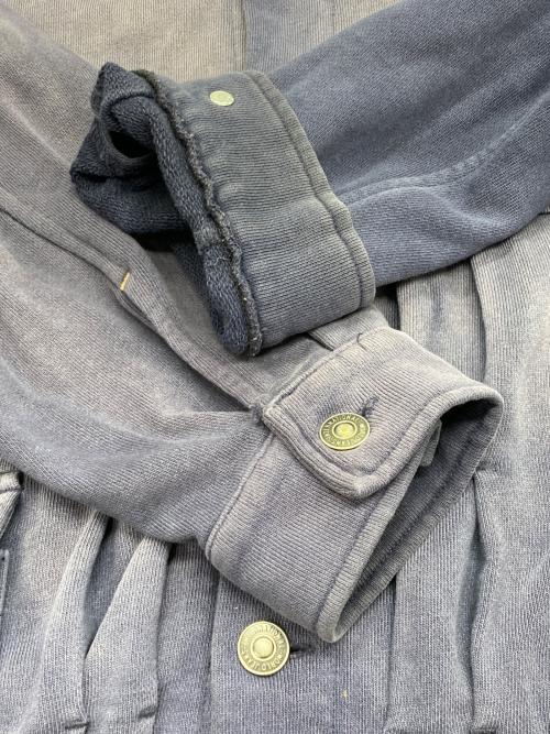 BONKNOW FREAKS（ボンノウ）BONKNOW FREAKS (ボンノウ) TYPE-001 SWEAT TRUCKER JACKET ネイビー サイズ:Mの古着・服飾アイテム