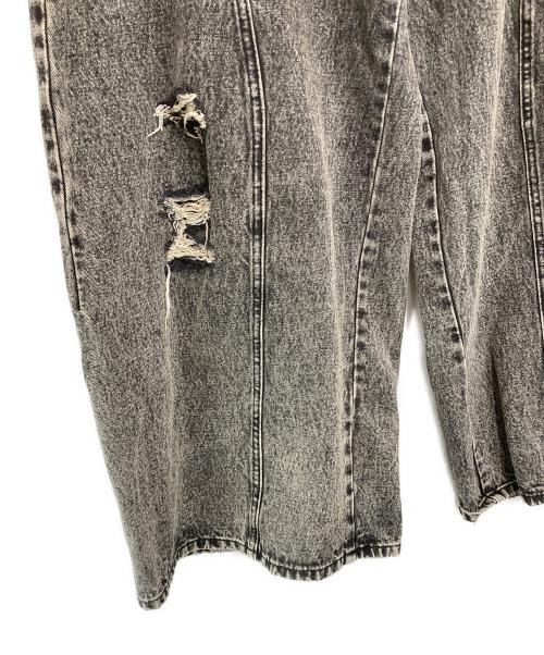 NAUTICA（ノーティカ）NAUTICA (ノーティカ) Double Waist Distressed Baggy ブラック サイズ:Mの古着・服飾アイテム