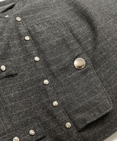 ANDER HUNK（アンダーハンク）ANDER HUNK (アンダーハンク) スタッズデザインバギースラックス グレー サイズ:Mの古着・服飾アイテム