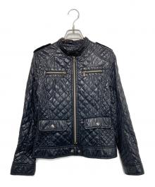 Hysteric Glamour（ヒステリックグラマー）の古着「中綿ライダースジャケット」｜ネイビー