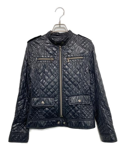 Hysteric Glamour（ヒステリックグラマー）Hysteric Glamour (ヒステリックグラマー) 中綿ライダースジャケット ネイビー サイズ:FREEの古着・服飾アイテム