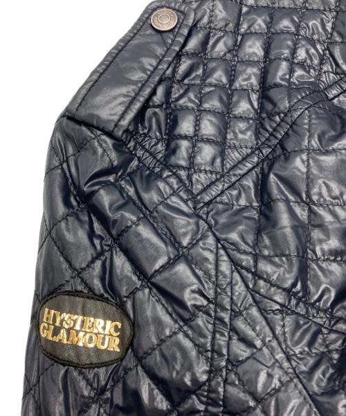 Hysteric Glamour（ヒステリックグラマー）Hysteric Glamour (ヒステリックグラマー) 中綿ライダースジャケット ネイビー サイズ:FREEの古着・服飾アイテム