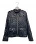 Hysteric Glamour（ヒステリックグラマー）の古着「中綿ライダースジャケット」｜ネイビー