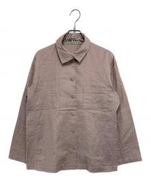 ISSEY MIYAKE（イッセイミヤケ）の古着「ステッチデザイン コットンシャツ」｜ピンク