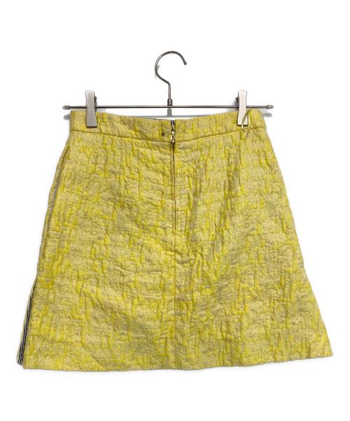 LOUIS VUITTON（ルイ ヴィトン）LOUIS VUITTON (ルイ ヴィトン) ジャガードミニスカート イエロー サイズ:34の古着・服飾アイテム