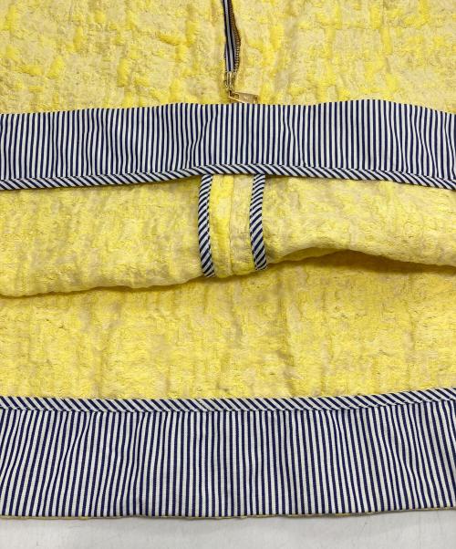 LOUIS VUITTON（ルイ ヴィトン）LOUIS VUITTON (ルイ ヴィトン) ジャガードミニスカート イエロー サイズ:34の古着・服飾アイテム