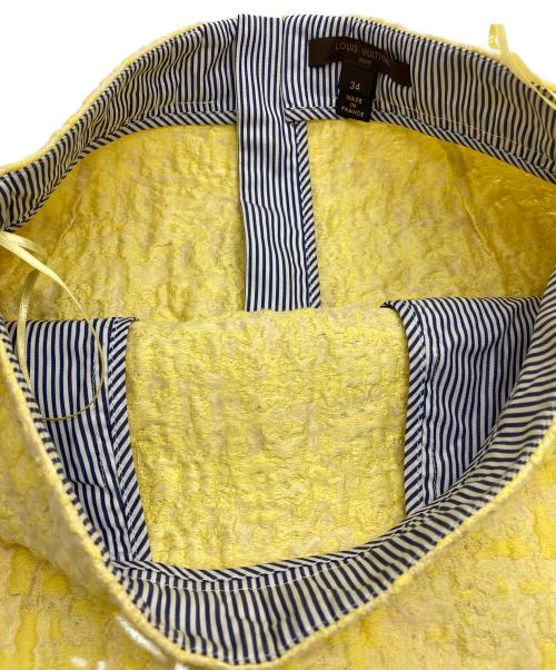 LOUIS VUITTON（ルイ ヴィトン）LOUIS VUITTON (ルイ ヴィトン) ジャガードミニスカート イエロー サイズ:34の古着・服飾アイテム