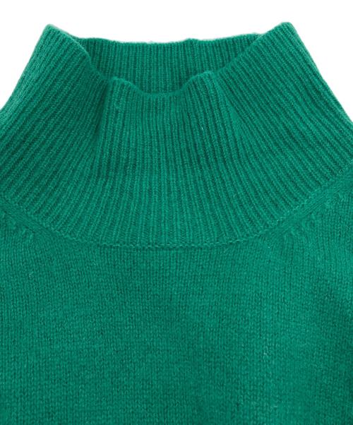 nagonstans（ナゴンスタンス）nagonstans (ナゴンスタンス) バイカラーニットワンピース グリーン×イエロー サイズ:Sの古着・服飾アイテム