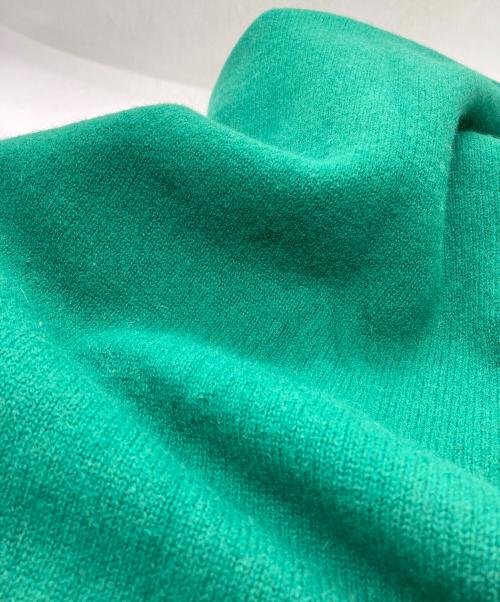 nagonstans（ナゴンスタンス）nagonstans (ナゴンスタンス) バイカラーニットワンピース グリーン×イエロー サイズ:Sの古着・服飾アイテム